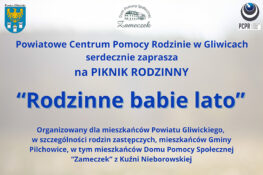 “Rodzinne babie lato” – zapraszamy na piknik rodzinny